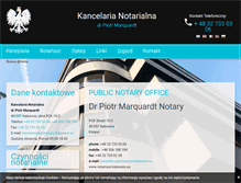 Tablet Screenshot of notariusz-katowice.eu